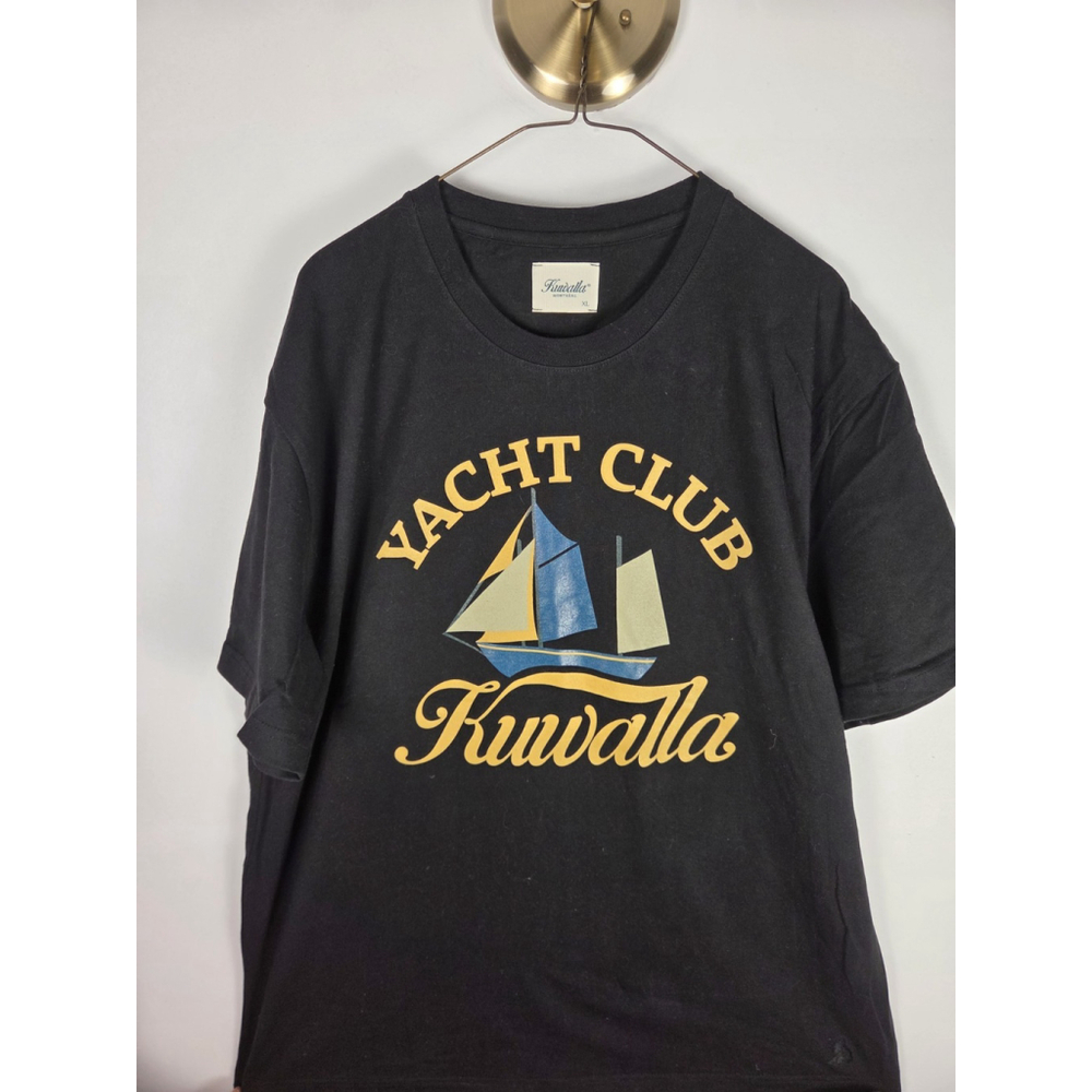 Kuwalla Tee Montreal High Quality T-Shirt Black XL Yacht Club Boss Tee New With